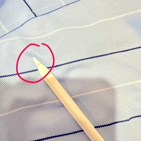 Peter Millar Summer Comfort Polo Shirt Blue Stripe Logo Men’s Size Large - Picture 11 of 13